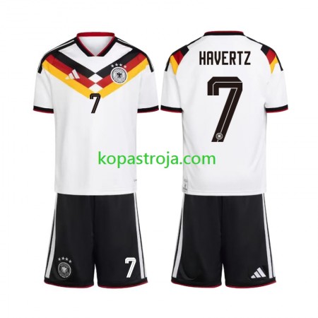 Billiga Fotbollströjor Tyskland Kai Havertz 7 Barn Hemma tröja WM 2026 Kortärmad